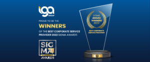IGA Group, Sigma Awards winners, Best Corporate Service Provider of the year