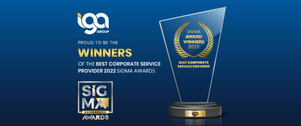 Award2022 IGA Group, Sigma Awards winners, Best Corporate Service Provider of the year
