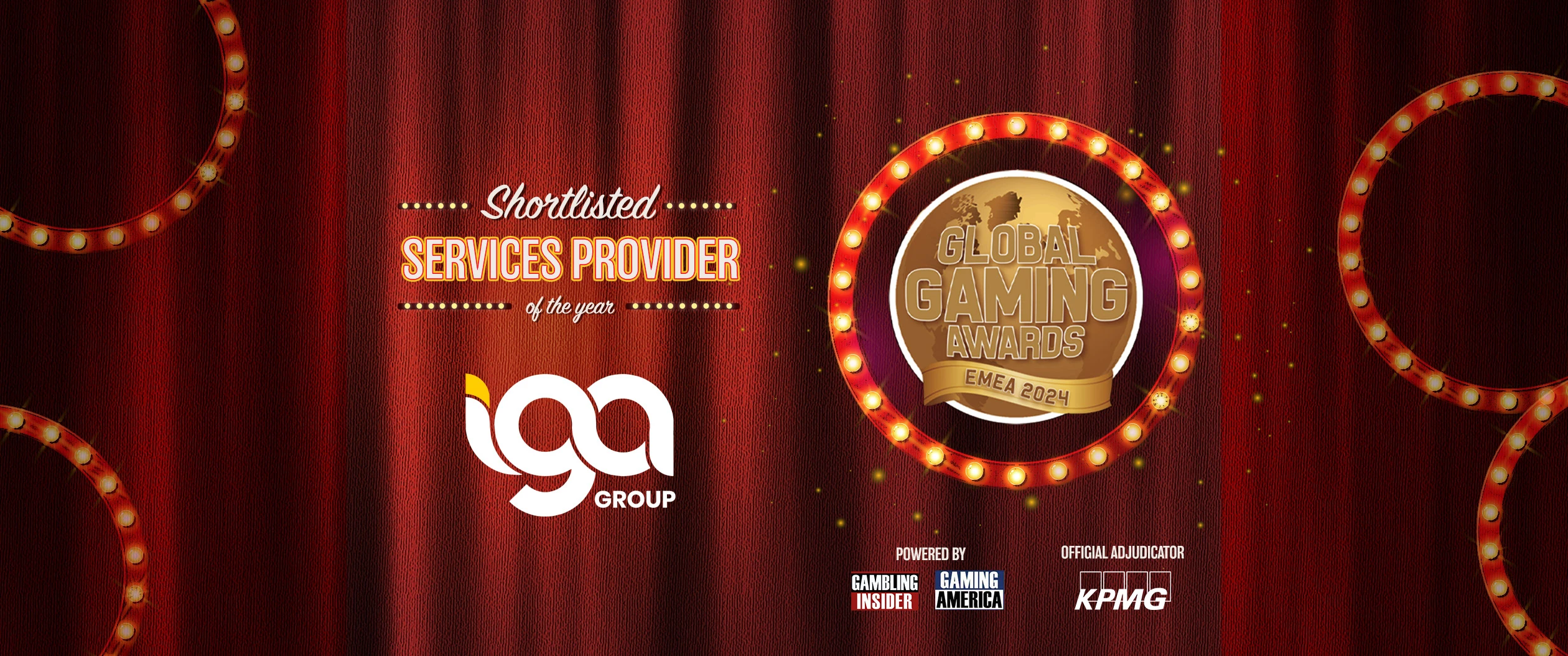 IGA Group, Global Gaming Awards, Shortlisted, Services Provider of the year